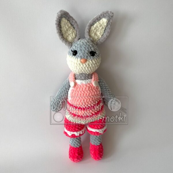 Hare in pink dungarees 3 - bunny in pink dungarees