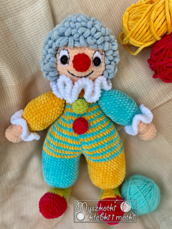 Multicolored Clown Stuffed Plush Toy 3 - Multicolored Clown,Stuffed Plush Toy