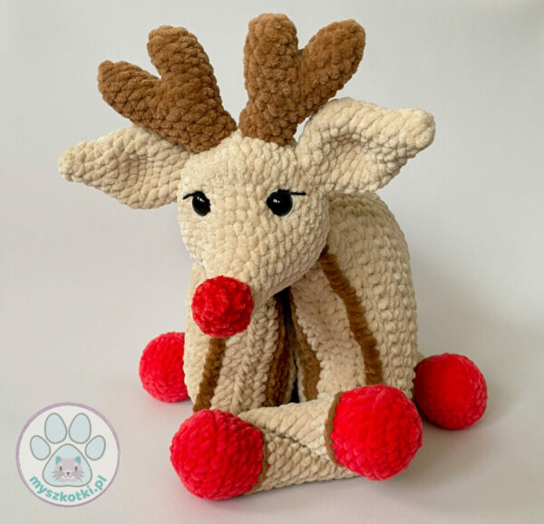 Reindeer pillow 3 - reindeer cushion,crochet reindeer,crochet toy,decorative cushion,holiday decoration,under the Christmas tree,gift idea,deer,children's room,mouse toys