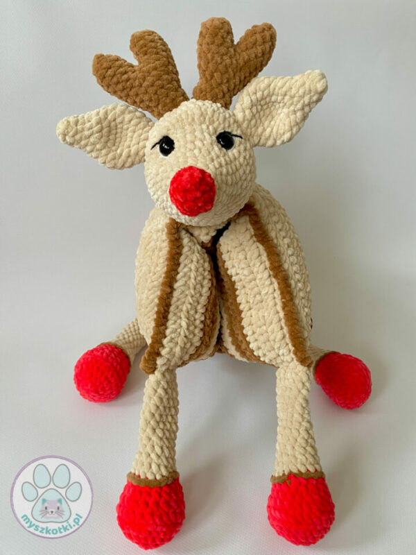 Reindeer pillow 2 - reindeer cushion,crochet reindeer,crochet toy,decorative cushion,holiday decoration,under the Christmas tree,gift idea,deer,children's room,mouse toys