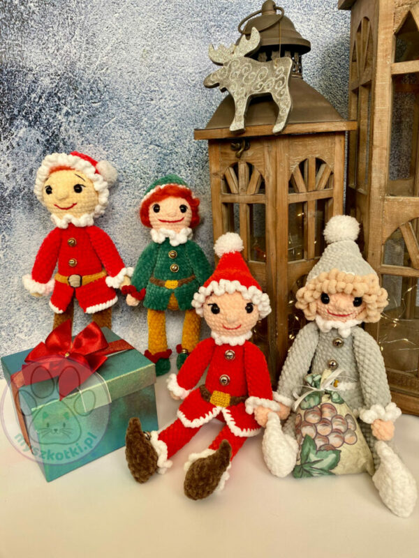 Gnomes with a lantern - crochet pattern 5 - crochet pattern, Christmas gnomes, Christmas ornaments, gnomes, Santa's elves, Christmas tree gift, gift for baby, Christmas gift