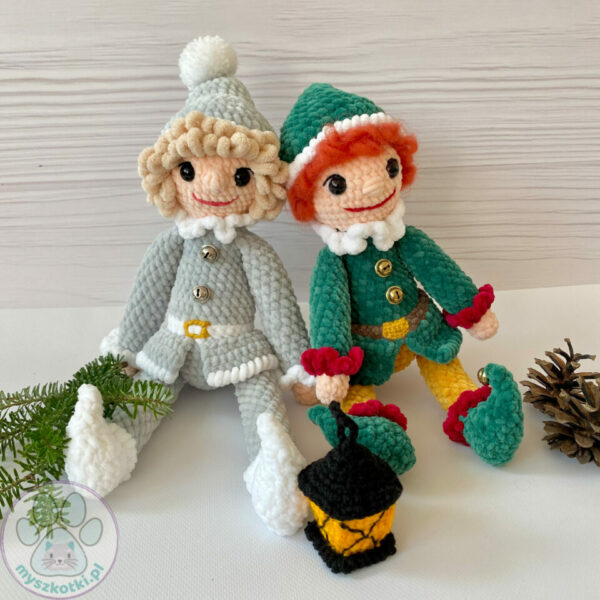 Gnomes with a lantern - crochet pattern 6 - crochet pattern, Christmas gnomes, Christmas ornaments, gnomes, Santa's elves, Christmas tree gift, gift for baby, Christmas gift