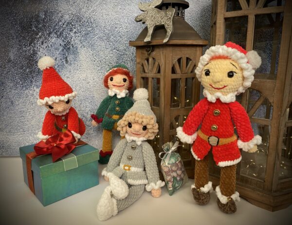 Gnomes with a lantern - crochet pattern 8 - crochet pattern, Christmas gnomes, Christmas ornaments, gnomes, Santa's elves, Christmas tree gift, gift for baby, Christmas gift