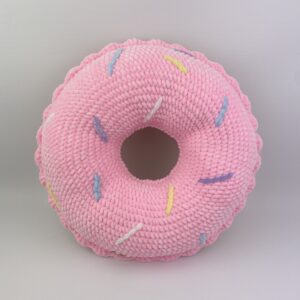Poduszka dekoracyjna – donut różowy