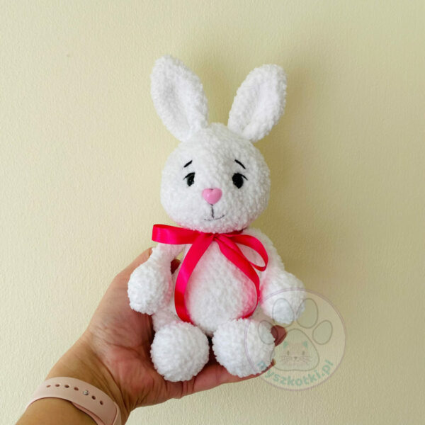 Bunny 29cm 1 - bunny, crochet rabbit, hare, handmade rabbit mascot, gift for baby 4 years old, easter 2022, easter decoration, baby shower, polish handicrafts, women's business