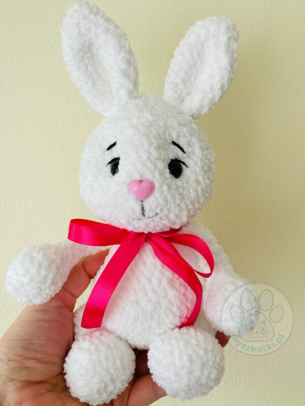 Bunny 29cm 3 - bunny, crochet rabbit, hare, handmade rabbit mascot, gift for baby 4 years old, easter 2022, easter decoration, baby shower, polish handicrafts, women's business