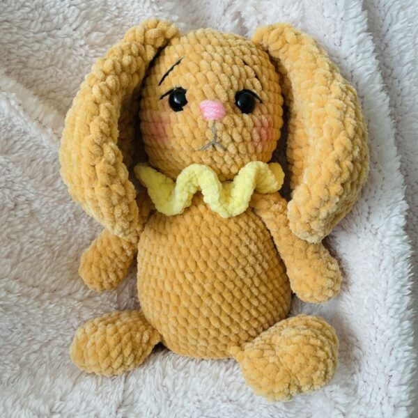 Bunny 23 cm 3 - bunny,crochet bunny,handmade,mascot,gift for her,gift for baby,easter,easter bunny,polish handicraft,baby day