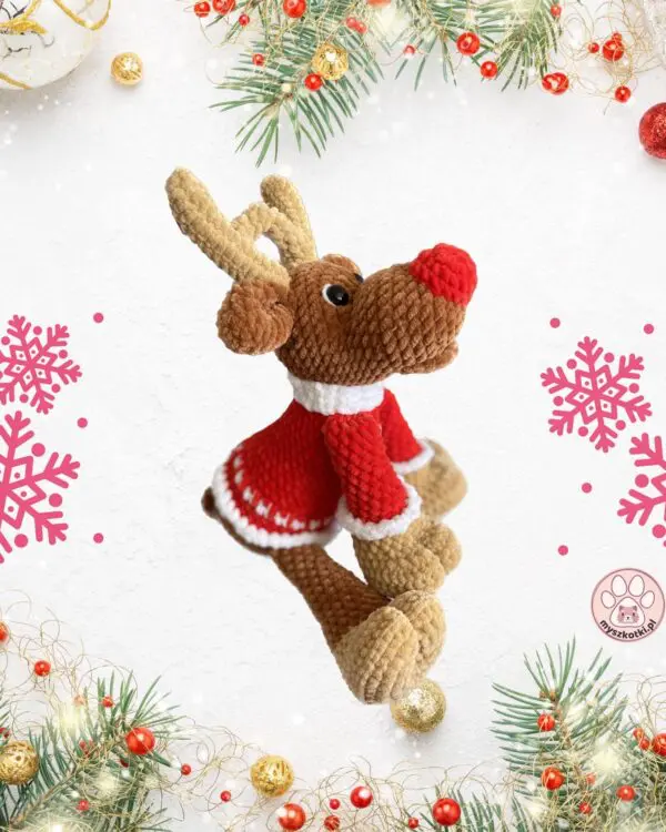 Reindeer pattern 4 - reindeer pattern,reindeer pattern,crochet reindeer,crochet reindeer,amigurumi,crochet pattern,mice,Christmas decoration,crochet cuddly toy,mascot,Christmas,crochet Christmas pattern
