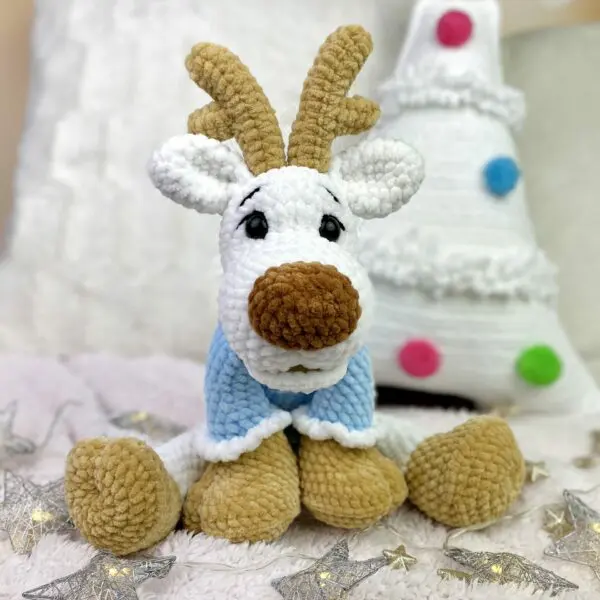 Reindeer pattern 1 - reindeer pattern,reindeer pattern,crochet reindeer,crochet reindeer,amigurumi,crochet pattern,mice,Christmas decoration,crochet cuddly toy,mascot,Christmas,crochet Christmas pattern