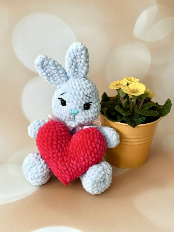 Little bunny 1 - little bunny, bunny, rabbit, hare, key ring, pendant, mascot, cuddly toy, easter bunny on crochet, mice, rabbit on crochet, easter