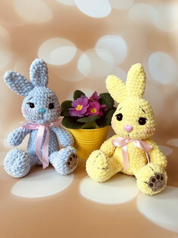 Little bunny 7 - little bunny, bunny, rabbit, hare, key ring, pendant, mascot, cuddly toy, easter bunny on crochet, mice, rabbit on crochet, easter