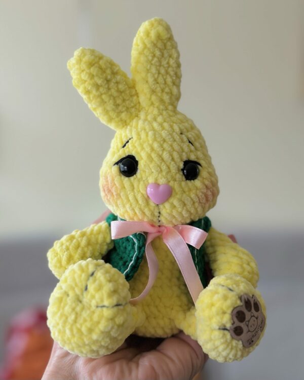 Little bunny 5 - little bunny, bunny, rabbit, hare, key ring, pendant, mascot, cuddly toy, easter bunny on crochet, mice, rabbit on crochet, easter