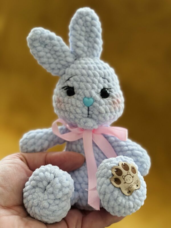 Little bunny 2 - little bunny, bunny, rabbit, hare, key ring, pendant, mascot, cuddly toy, easter bunny on crochet, mice, rabbit on crochet, easter