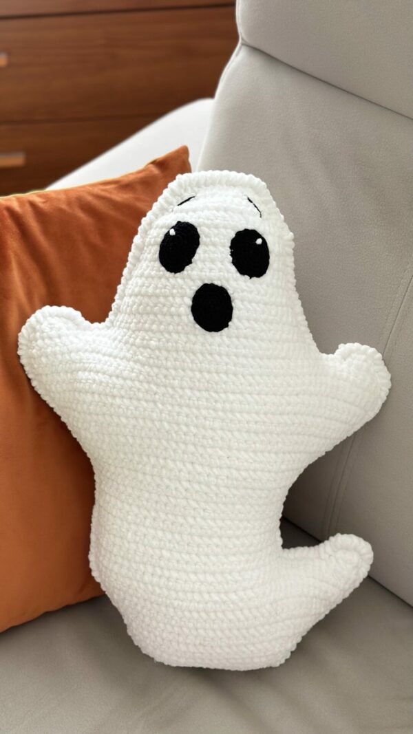 Ghost pillow pattern 5 - pillow pattern - ghost,ghost pillow,ghost,halloween,halloween gift,gift idea,baby room,gift for him,holiday decoration,crochet pattern,amigurumi,crochet pillow
